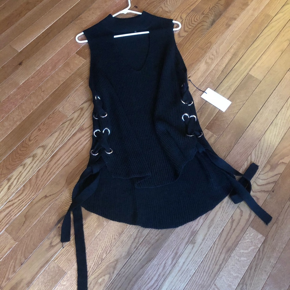 Dolls Kill Lace Up Sweater